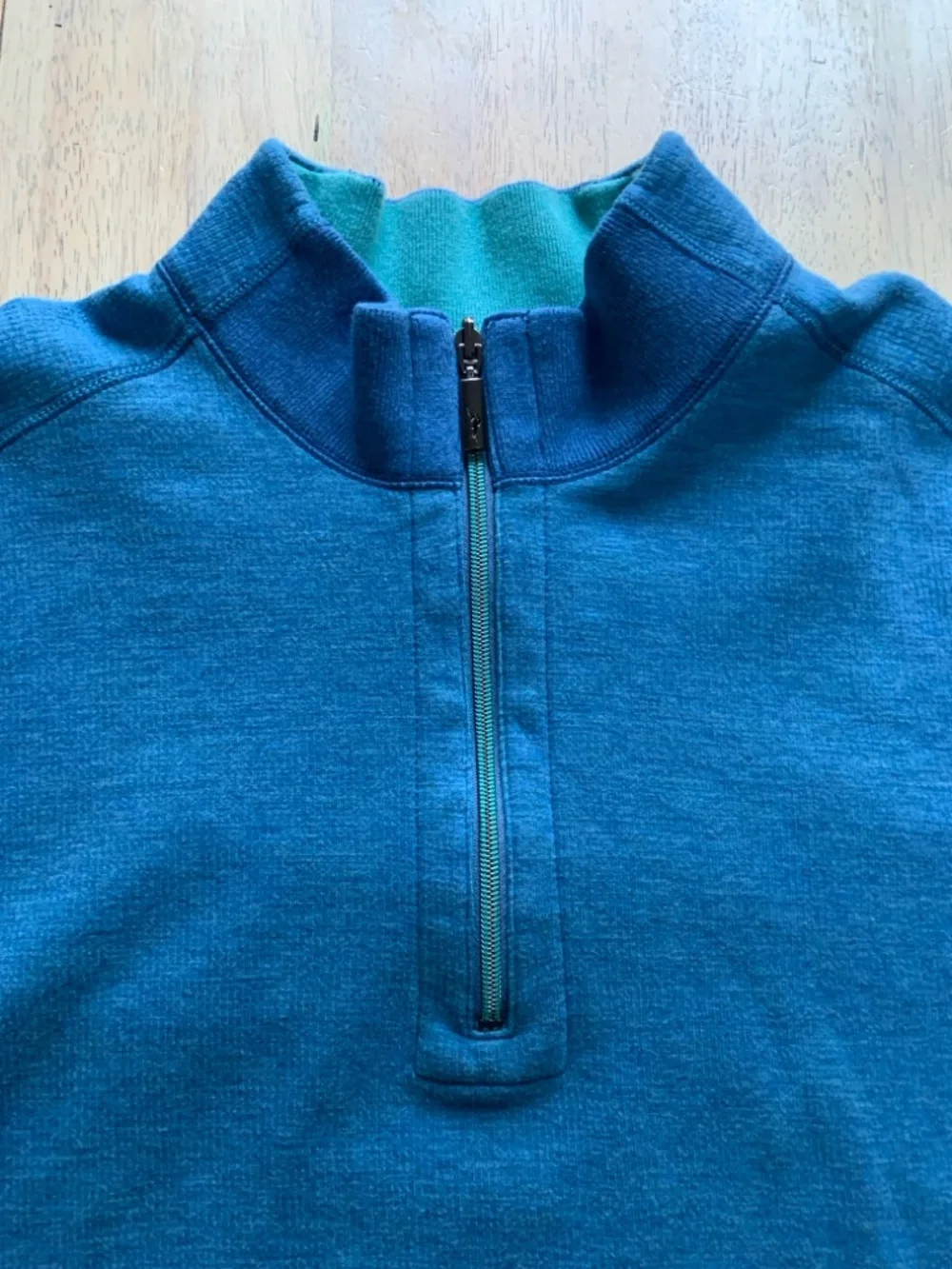 Tommy Bahama Men’s Teal Blue Half-Zip Pullover Sweater szXL